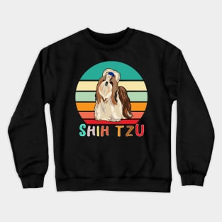 Vintage Retro Shih Tzu Crewneck Sweatshirt